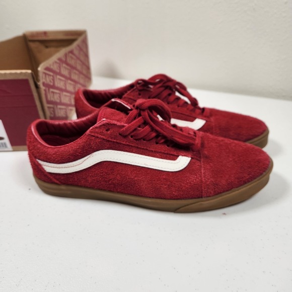 Vans Old Skool Lowpro Red Gum NEW Men's 7 Women's 8.5